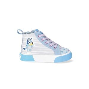 Disney Bluey Toddler Girls Bluey and Bingo Hi-Top Lace-up Sneaker Shoes